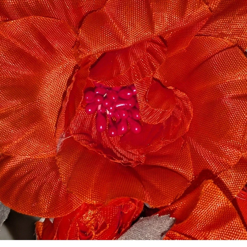 Joyfolie Orly Flower Crown Chili Pepper Red Floral Headband 83000175 OS Boho NWT